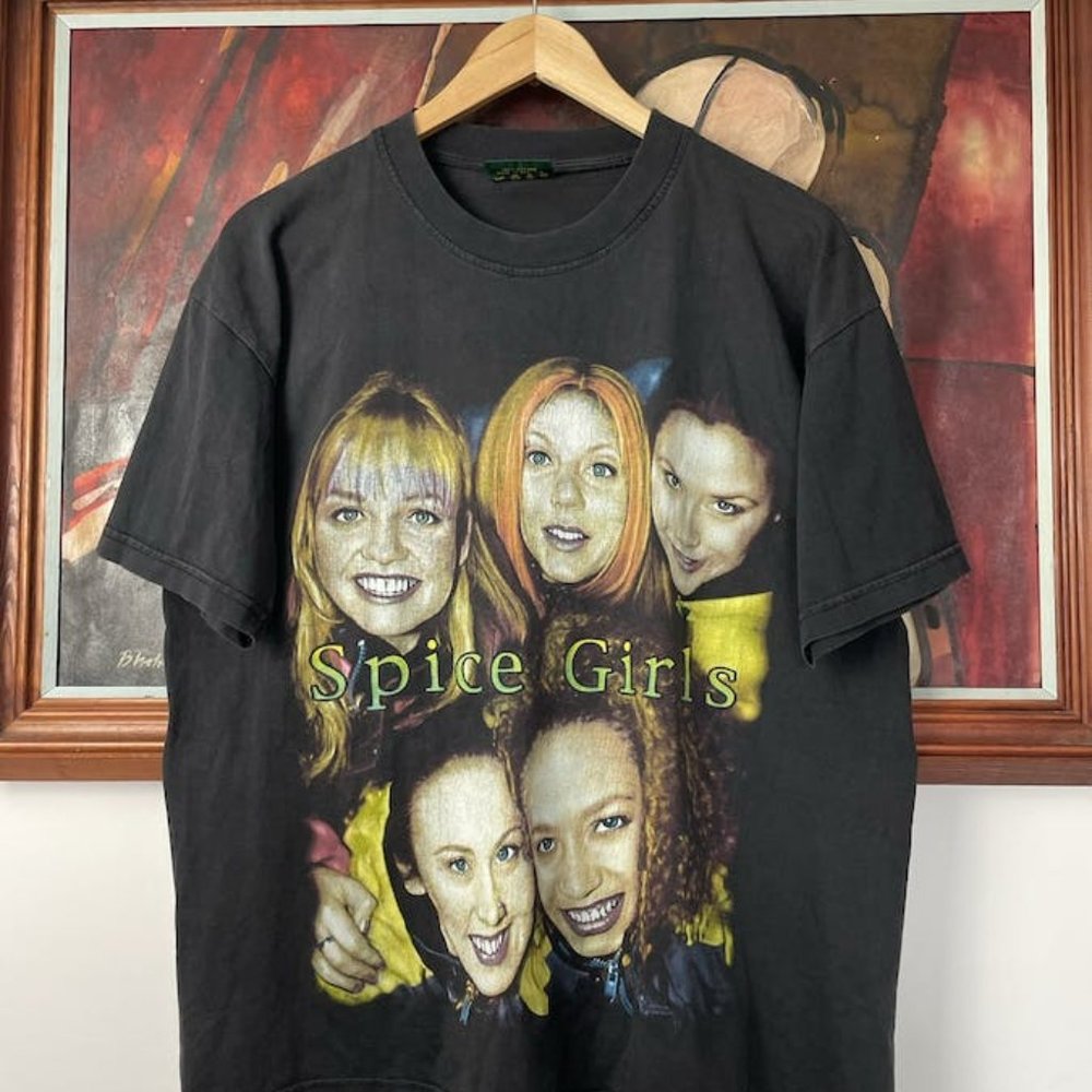 Vintage Spice Girls Band Pop Rap Tee Rare Streetwear Hype